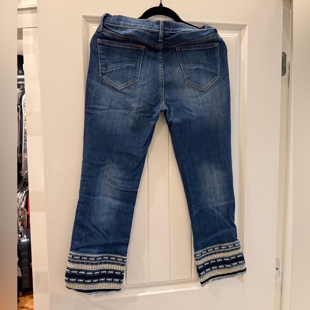 DRIFTWOOD Indigo Embroidered Flare Jeans - Picture 2 of 3